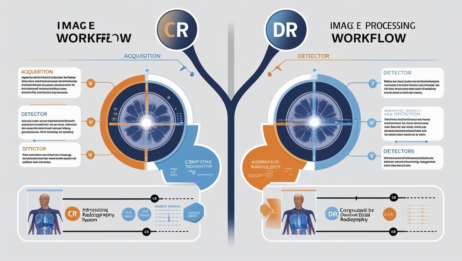 Qual a diferença entre radiologia digital CR e DR